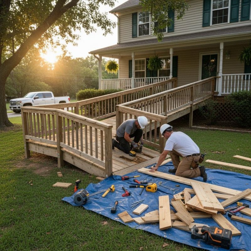Handicap Ramp Construction in Kansas City, KS